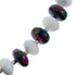 Native American Sterling Silver Mother of Pearl And Dragonblood Jasper Bead Necklace AX126078